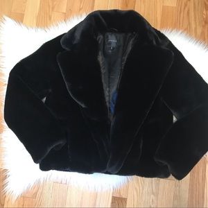 Faux fur jacket black dynamite